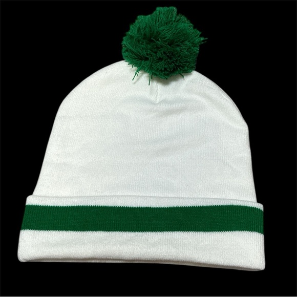 Girl Scouts GSNI Pom Beanie Hat – White & Green - Picture 2 of 3